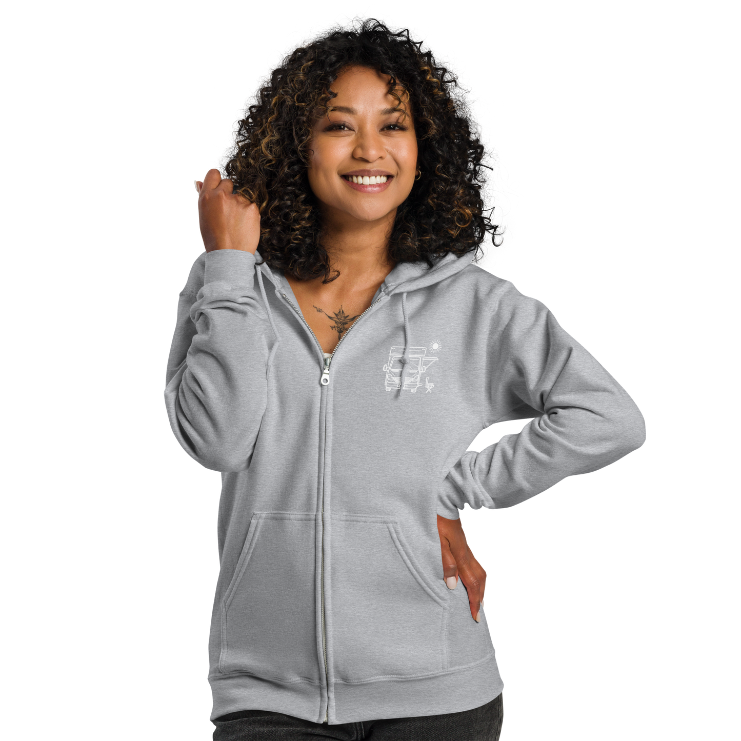 The Road to Enjoyment - Unisex heavy blend zip hoodie