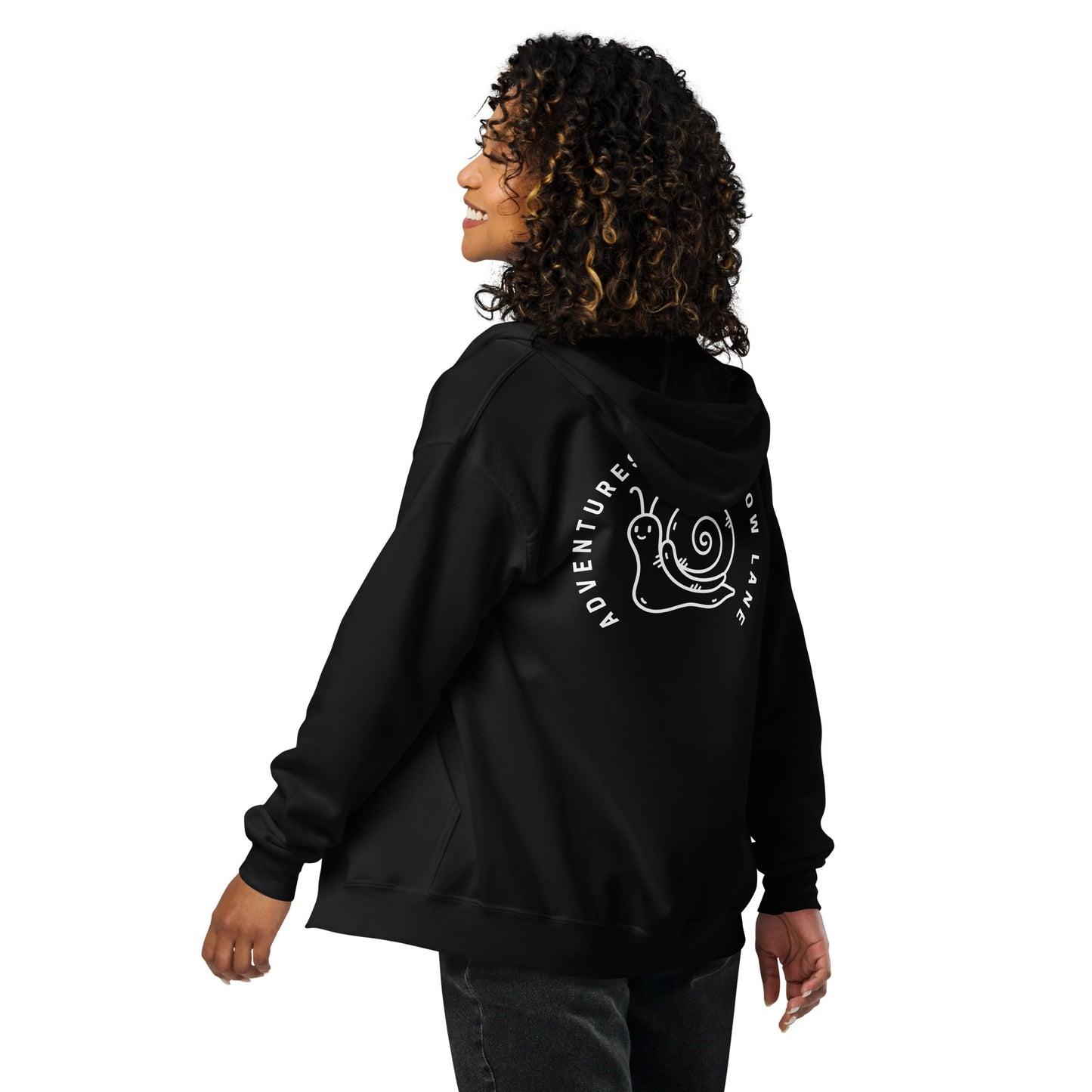 Adventures in the Slow LaneUnisex heavy blend Zip hoodie