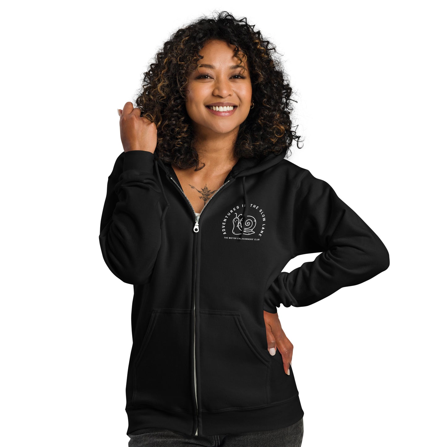 Adventures in the Slow LaneUnisex heavy blend Zip hoodie