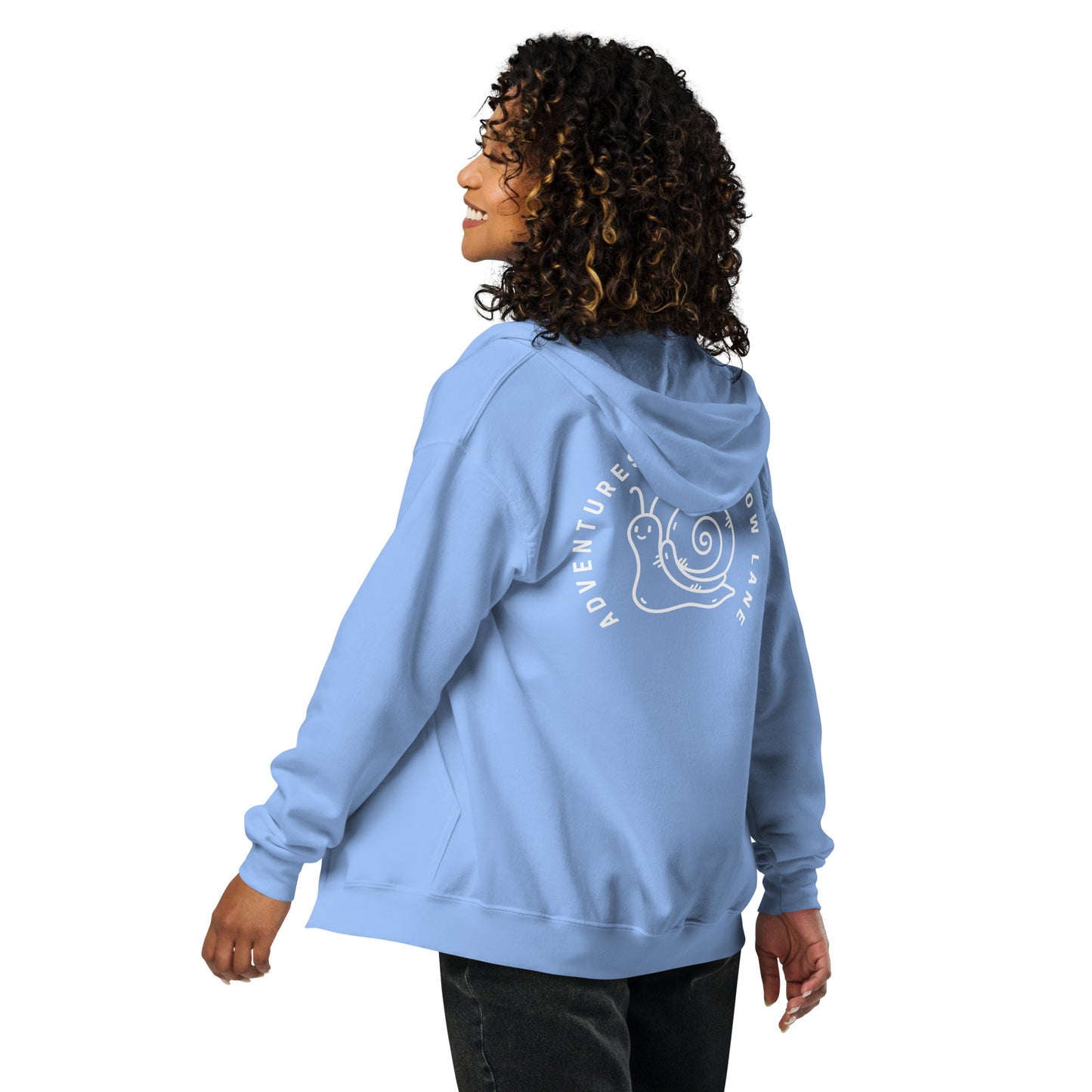 Adventures in the Slow LaneUnisex heavy blend Zip hoodie